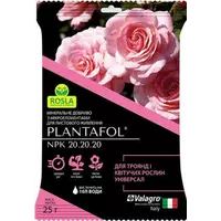 Удобрение PLANTAFOL 20.20.20 для роз и цветущих растений 25 г Valagro