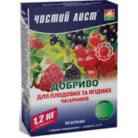 Удобрение Чистый лист для для плодовых и ягодных кустарников 1,2 кг Kvitofor